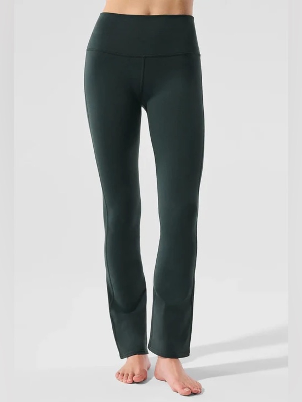 Alo Yoga 7/8 Airbrush Bootcut Legging in Charcoal Green